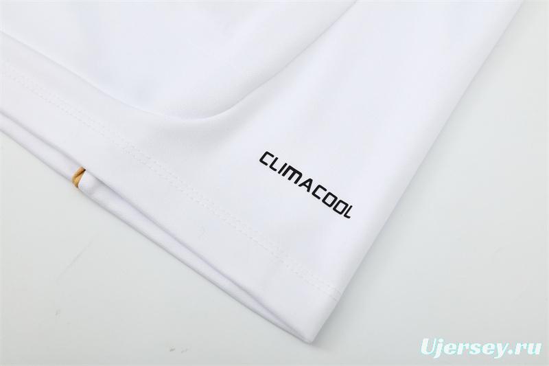 Retro 11/12 Real Madrid White Half Zipper Jacket