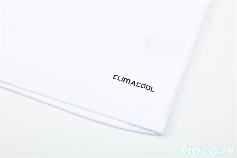 Retro 09/10 Real Madrid White Half Zipper Jacket+Long Pants