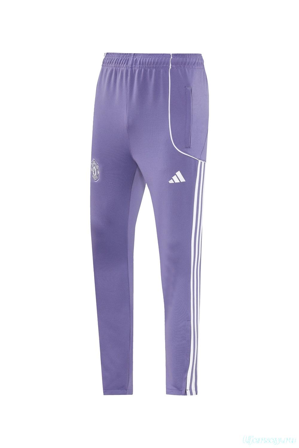 2025 Adidas Purple Full Zipper Jacket + Long Pants