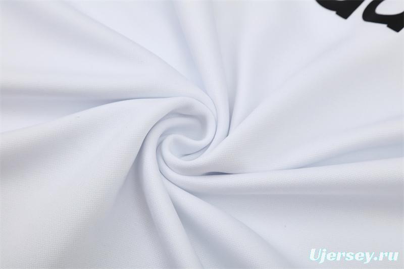 Retro 03/04 Real Madrid White Half Zipper Jacket