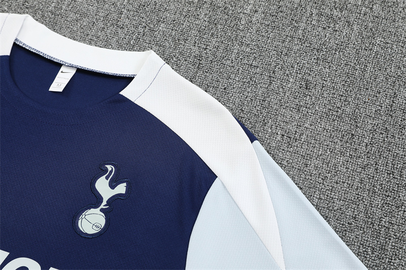 25/26 Tottenham Hotspur Royal Blue with XS Short Sleeve+Soccer Shorts