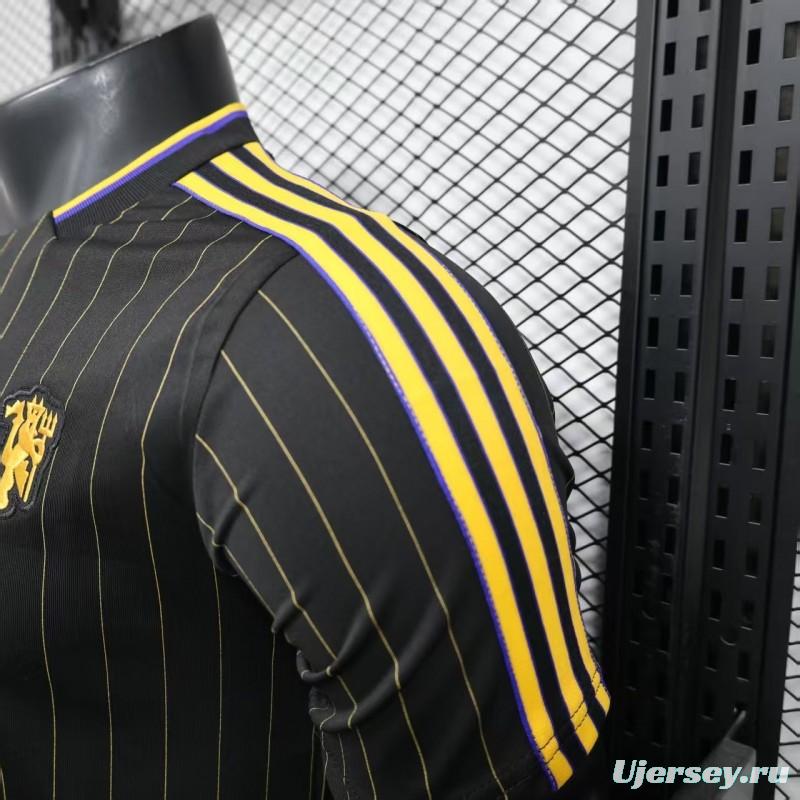 Player Version 25/26 Manchester United Black Casual Jersey
