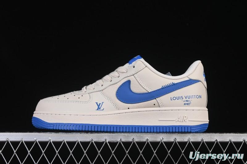 Nike Air Force 1 '07 Low LV Collaboration Mesh Panel Light Blue Low-Top Casual Sneakers - QW5836-025