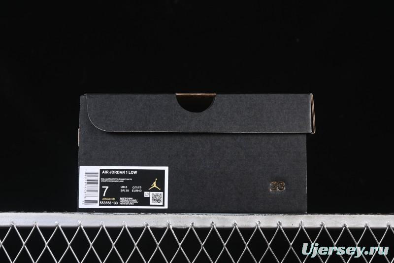 Nike Air Jordan 1 Low AJ1 White Green Red Low-top Casual Skate Shoes - 553558-133