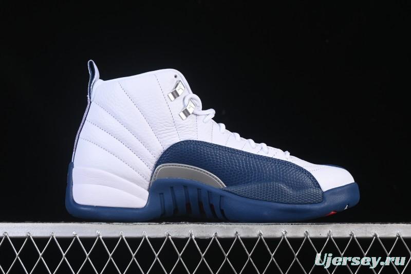 Nike Air Jordan 12 Retro French Blue And White Basketball Shoes - CT8013-114