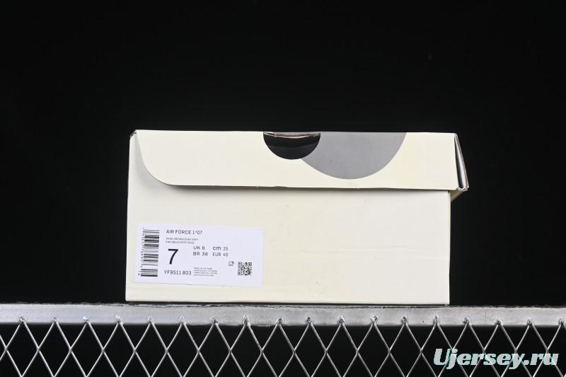 Nike Air Force 1 '07 Low Balenciaga Collaboration White Blue Gold Casual Sneakers - YF9511-803