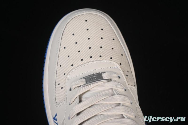 Nike Air Force 1 '07 Low LV Collaboration Mesh Panel Light Blue Low-Top Casual Sneakers - QW5836-025