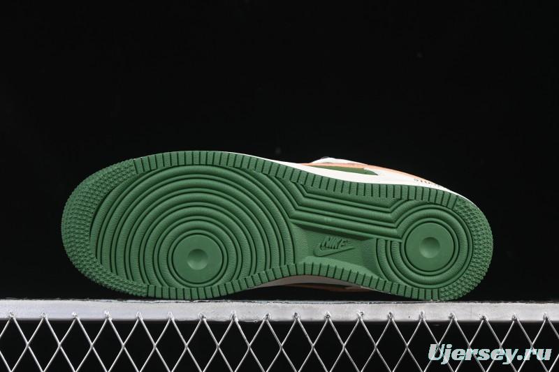 Nike Air Force 1 '07 Low Stone Island Collaboration Beige Green Floral Casual Sneakers - JP8028-010