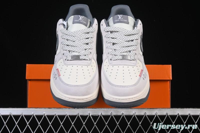 Nike Air Force 1 '07 Low LV Collaboration Grey Hook Woven Label Casual Sneakers - CX5050-Y25