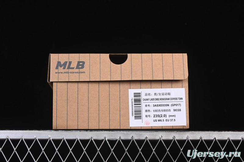 New York Yankees MLB Bigball Chunky Embroidered Monogram Platform Casual Sneakers - 3ASXE035N50CGS