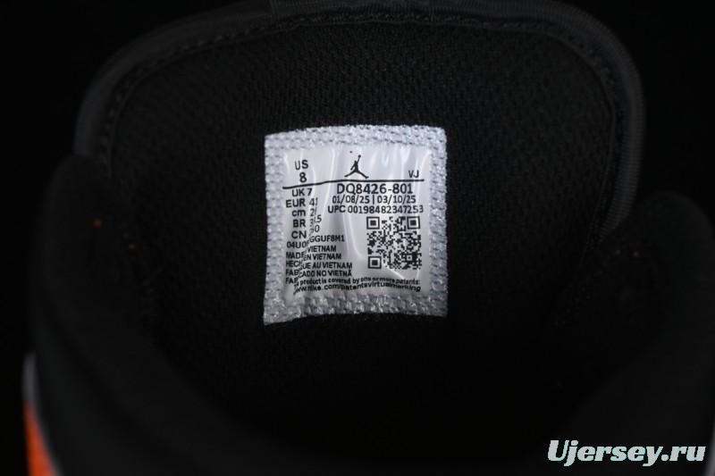 Nike Air Jordan 1 Mid AJ1 Black White Orange - DQ8426-801