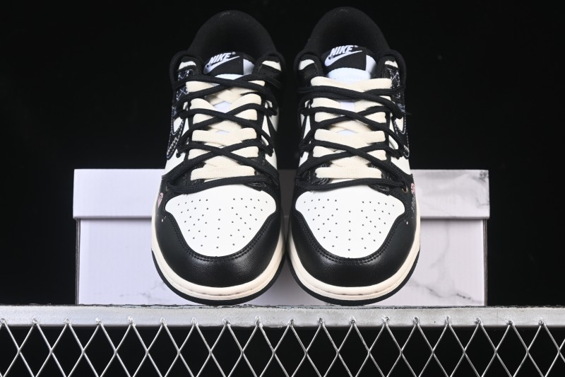 Nike SB Dunk Low Custom Strap Low-Top Casual Skate Shoes - DD1391-100