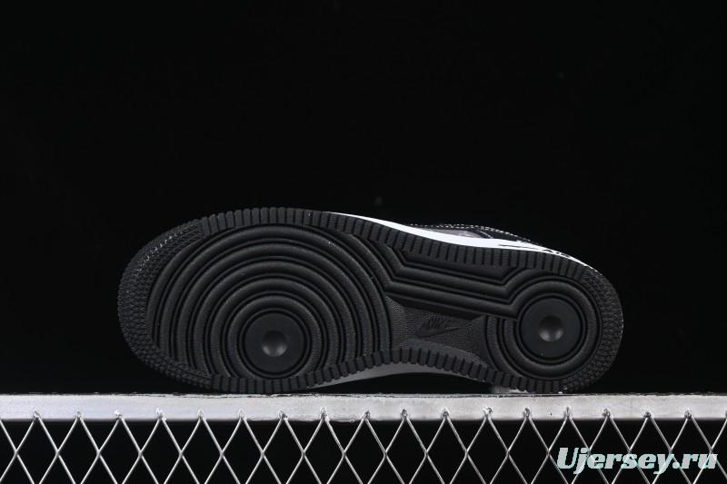 Nike Air Force 1 '07 Low Gucci Collaboration Litchi Grain Print Casual Sneakers - AH8462-002