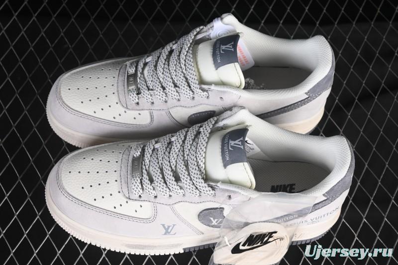 Nike Air Force 1'07 Low LV Collaboration Dual-Tone Gray Graffiti Casual Sneakers - CX5050-Y07