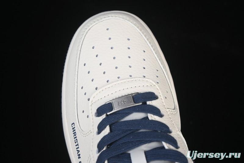 Nike Air Force 1 '07 Low Dior Collaboration Milan Embroidery Low-Top Casual Sneakers - XD2588-608