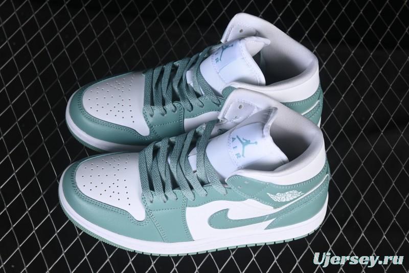 Nike Air Jordan 1 Mid Jade Smoke - BQ6472-138