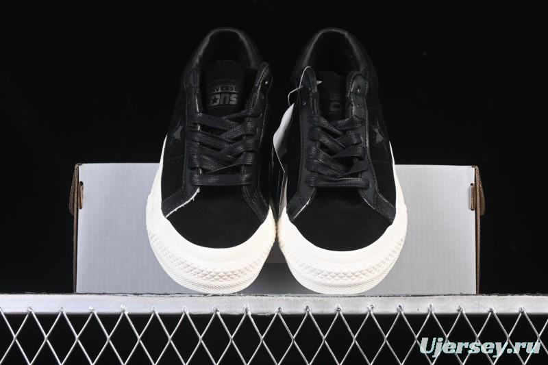 Converse One Star Suede Black Low Top Casual Skate Shoes - 149908C