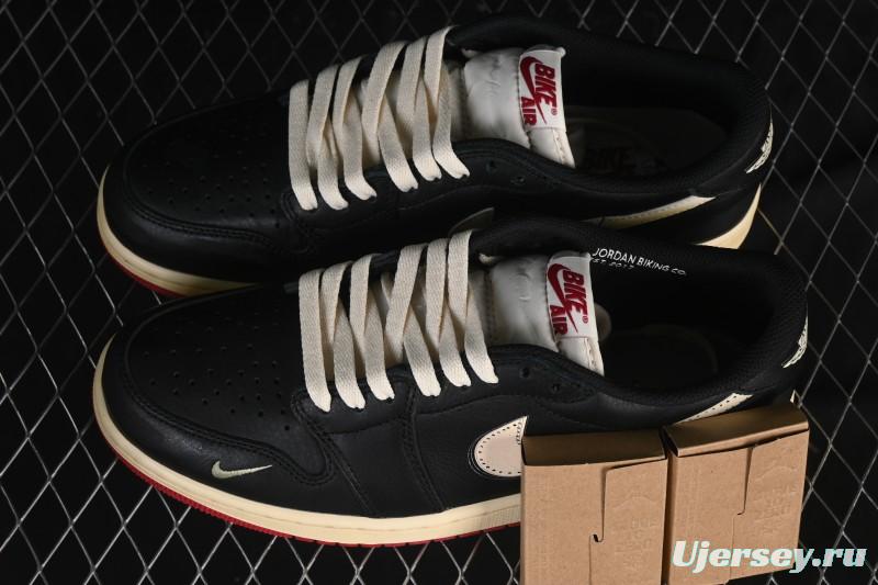 Nike Nigel Sylvester x Air Jordan 1 Low Lifestyle Casual Skate Shoes - IB8958-001