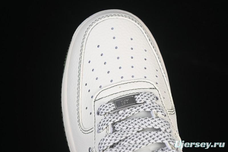 Nike Air Force 1 '07 Low Burberry Collaboration Military Green Embroidery Casual Sneakers - JP8028-003