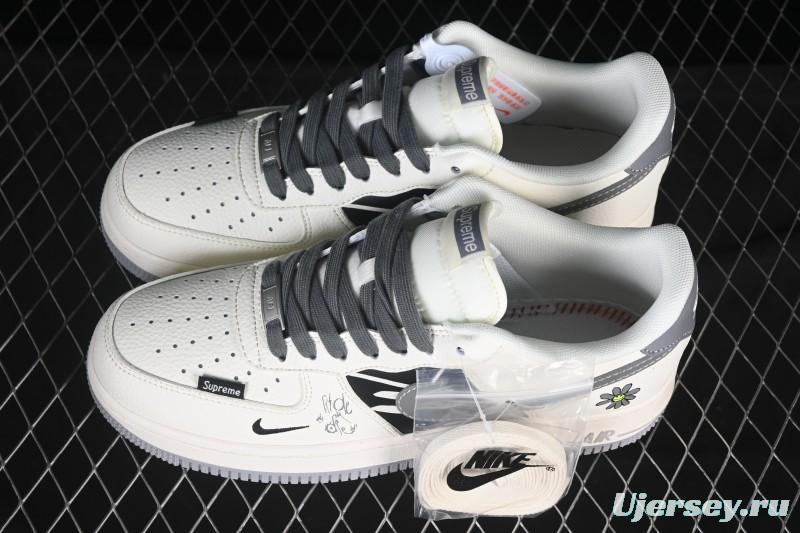 Nike Air Force 1 '07 Low Supreme Graffiti Beige Swoosh Casual Sneakers - QW5606-272