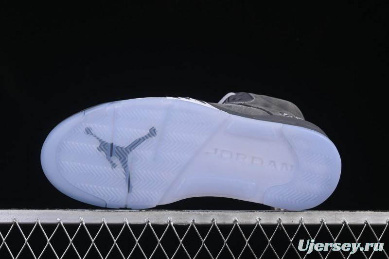 Nike Air Jordan 5 Retro Basketball Shoes with Wolf Grey Design - DD0587-002