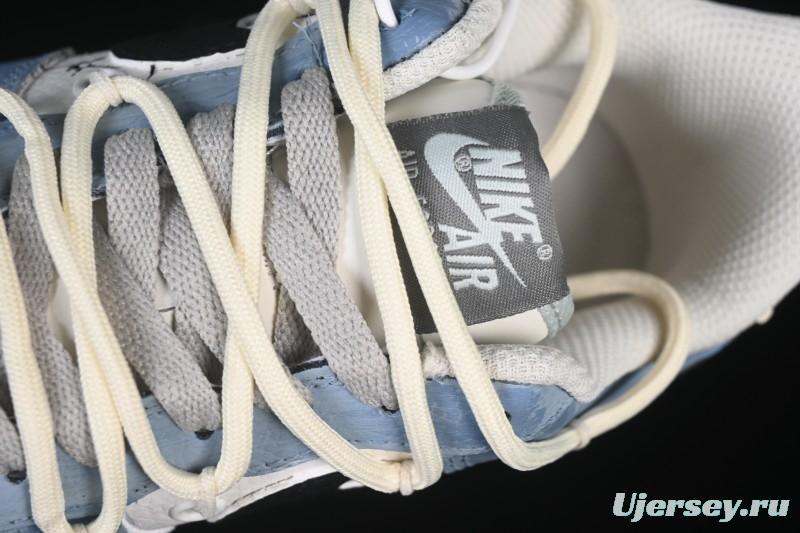 Nike Air Force 1'07 Low The Age of Cracks Hand-Drawn Graffiti Casual Sports Shoes - KS6896-555