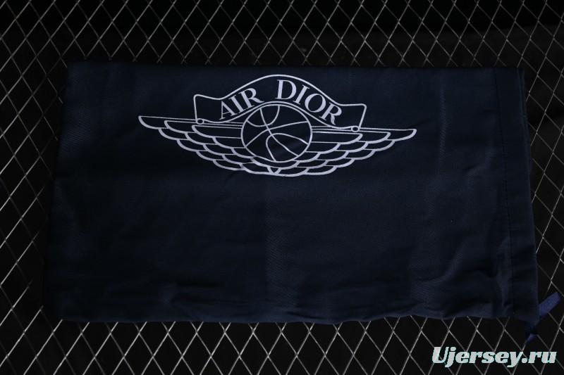 Dior Air Jordan 1 Low White Grey Collaboration Low-Top Sneakers - CN8608-002