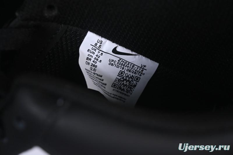 Nike Air Force 1'07 Low Black White Cracked Leather Casual Sneakers - ZH0316-118