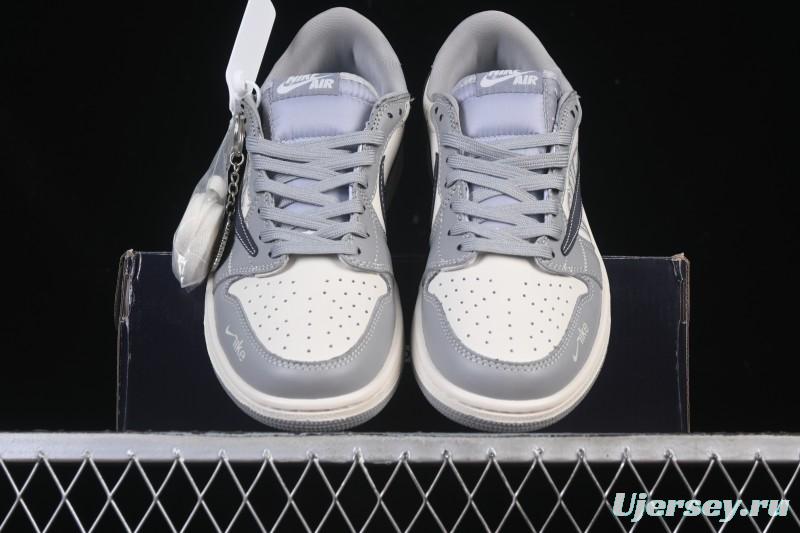 Nike Travis Scott x Fragment Design x Air Jordan 1 Low OG SP AJ1 Low-Top Casual Sneakers - LD2025-023