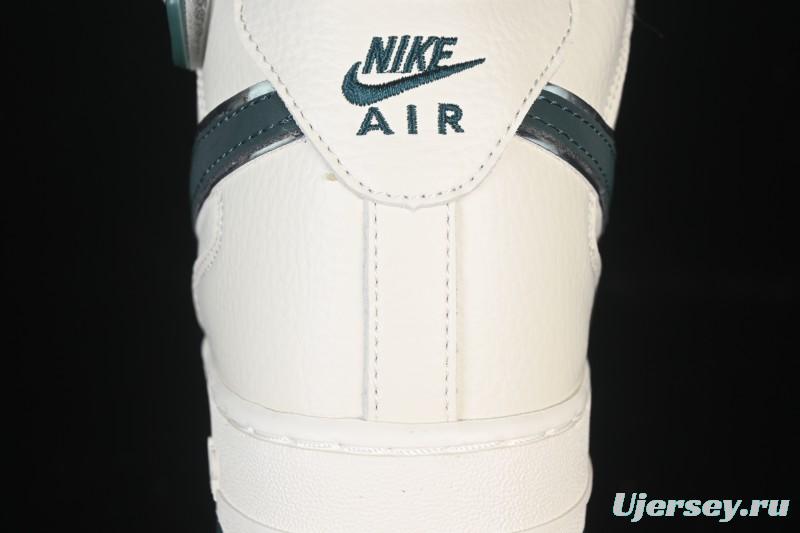 Nike Air Force 1'07 Mid Casual Shoes with Reflective Design and Full-Length Air Cushion - XL0236-235