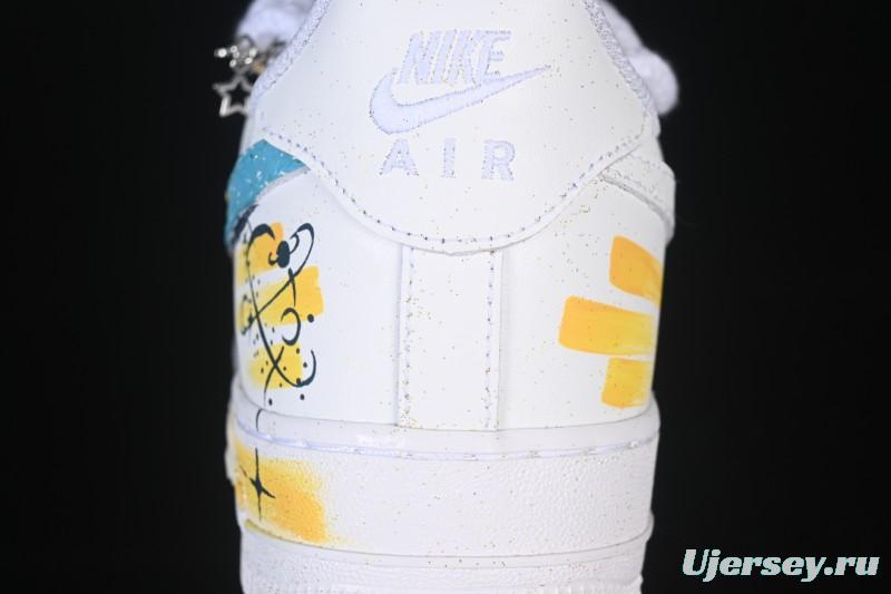 Nike Air Force 1 '07 Low Leo Hand-Painted Doodle Zodiac Series Low-Top Casual Sneakers - 723-822