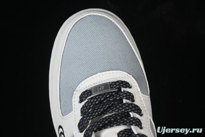 Nike Air Force 1'07 Low Gucci Collaboration White Gray Black Casual Sneakers - YF9511-808