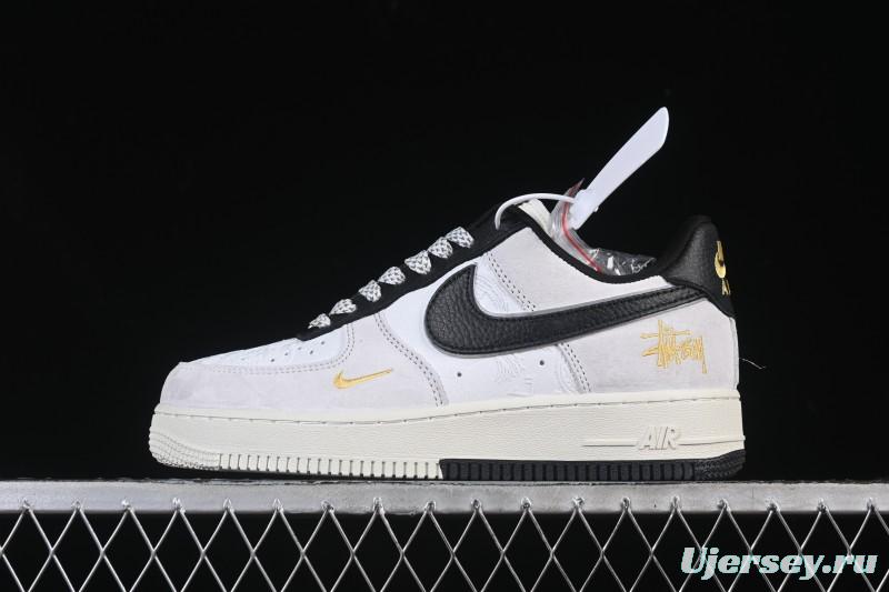 Nike Air Force 1'07 Low Casual Sneakers in White Black Gray - YF9511-805