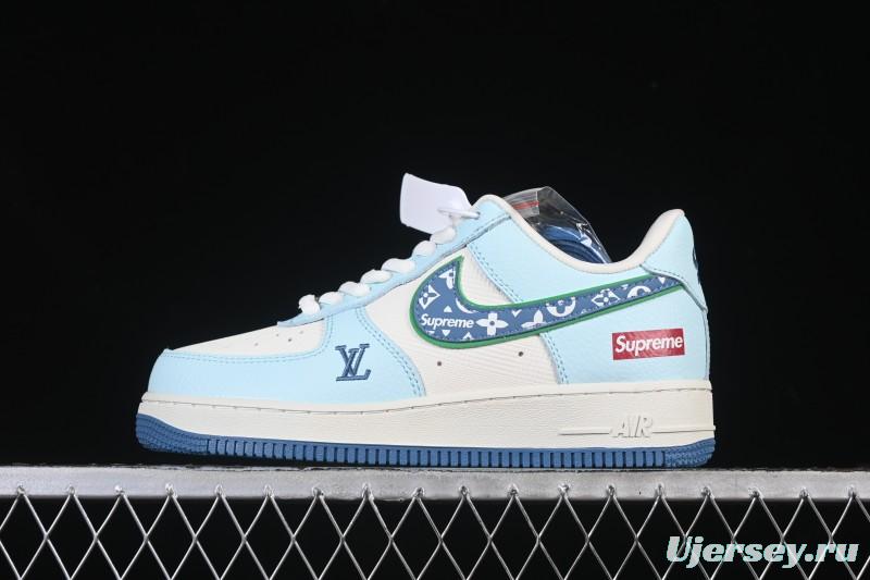 Nike Air Force 1 '07 Low LV Collaboration White Blue Casual Sneakers - YF9511-809