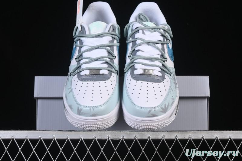 Nike Air Force 1'07 Low Grey Tune Era Hand-Painted Graffiti Casual Sneakers - LJ8822-202