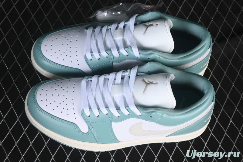 Nike Air Jordan 1 Low AJ1 Fresh Mint Green Low-Top Casual Skate Shoes DC0774-138