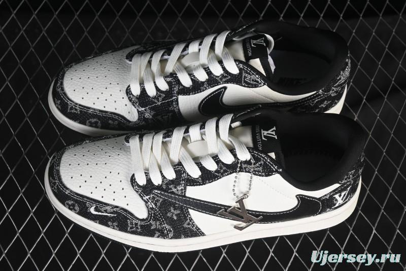 Nike Travis Scott x Fragment Design x Air Jordan 1 Low OG SP AJ1 Low Top Casual Sneakers - SC0601-058