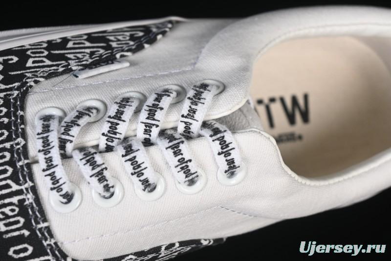 Vans Era 44 Low-Top Casual Skate Shoes with All-Over Logo Print - VN0A3MQ5PZP1