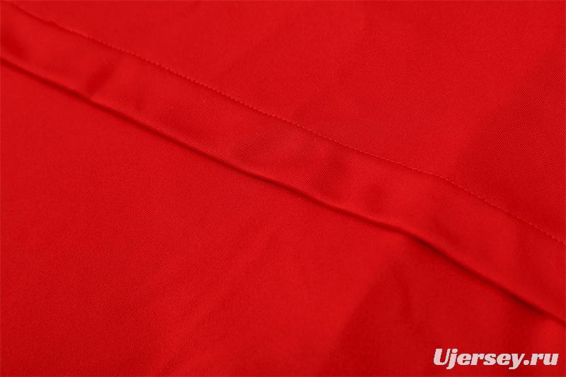 Retro 02/03 Manchester United Red Half Zipper Jacket