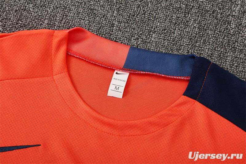 25/26 Barcelona Orange T90 Short Sleeve Jersey+Shorts