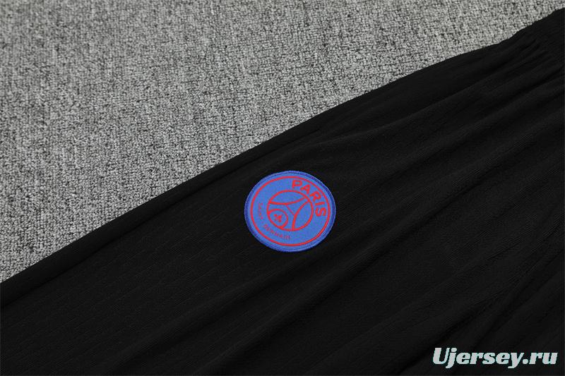 Player Version 25/26 PSG Black T90 Half Zipper Jacket+Long Pants