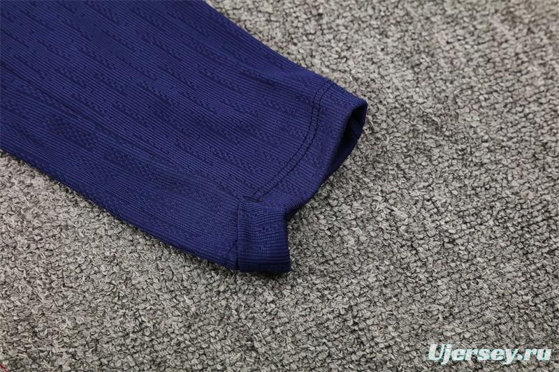 Player Version 25/26 Barcelona Royal Blue T90 Half Zipper Jacket+Long Pants