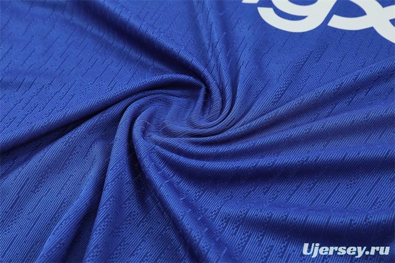 Player Version 25/26 Chelsea Color Blue T90 Half Zipper Jacket+Long Pants