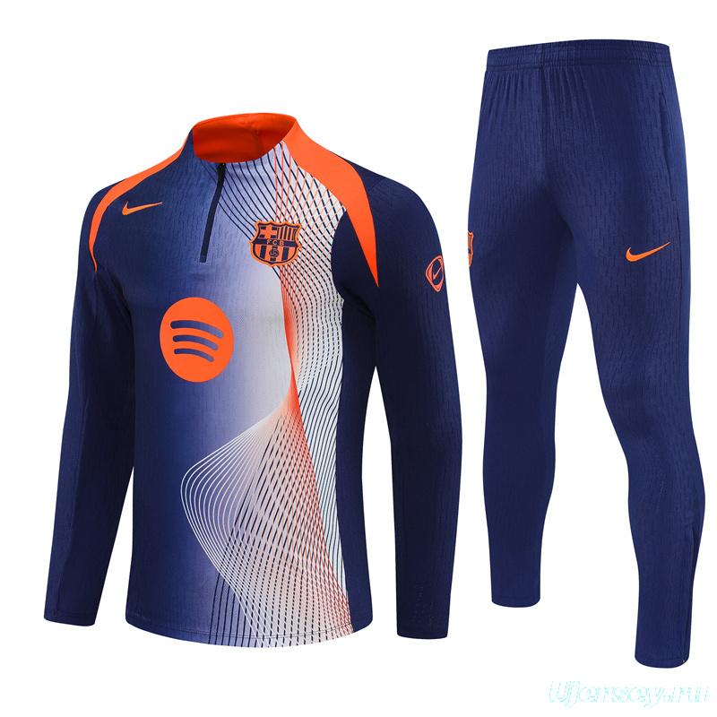 25/26 Barcelona Blue Orange Camouflage T90 Short Sleeve Jersey+Shorts