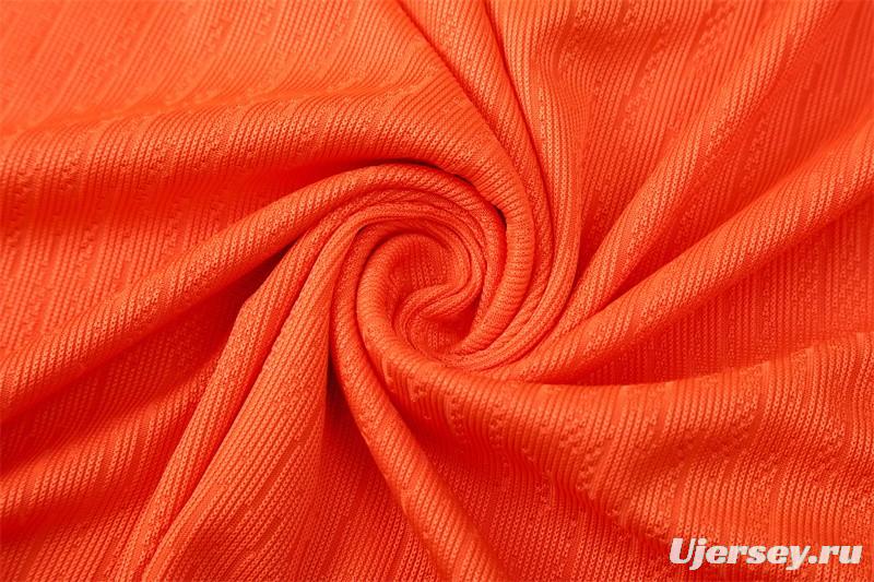 Player Version 25/26 Barcelona Orange T90 Half Zipper Jacket+Long Pants