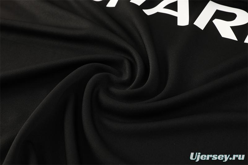 Retro 98/99 Manchester United Black Half Zipper Jacket