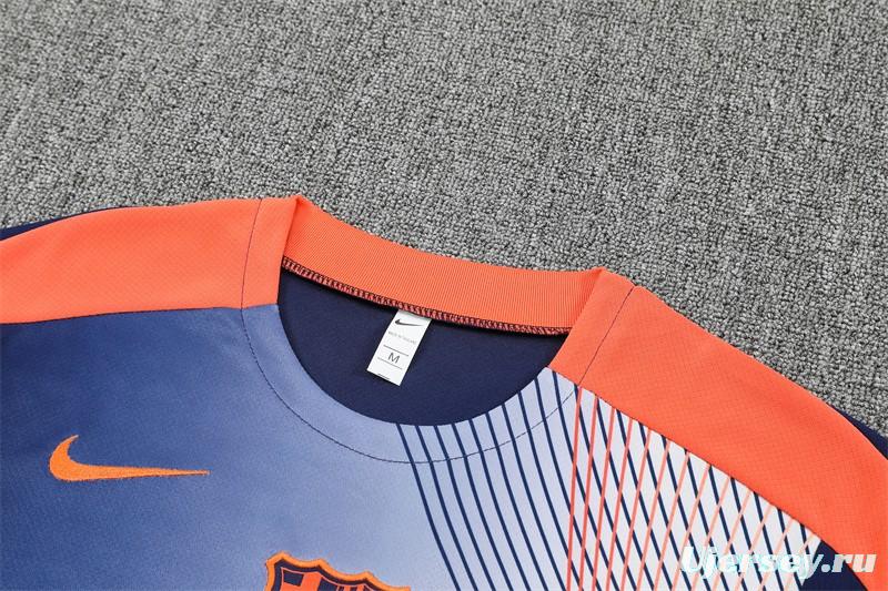 25/26 Barcelona Royal Blue Camouflage T90 Short Sleeve Jersey+Shorts