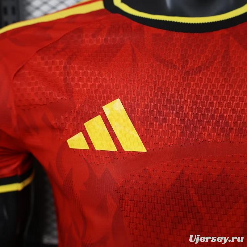Player Version 2025 Belgium Home Jersey