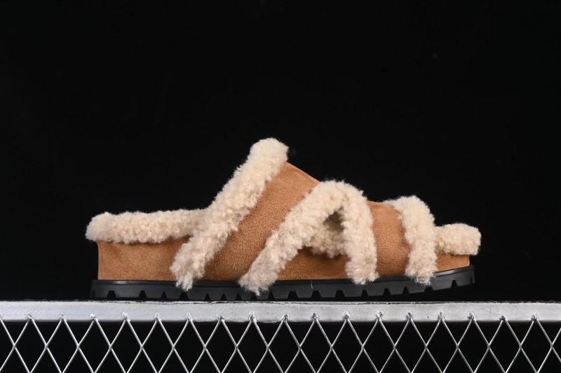 GG-CC Autumn Winter Felt Casual Slides - G25Y9084B