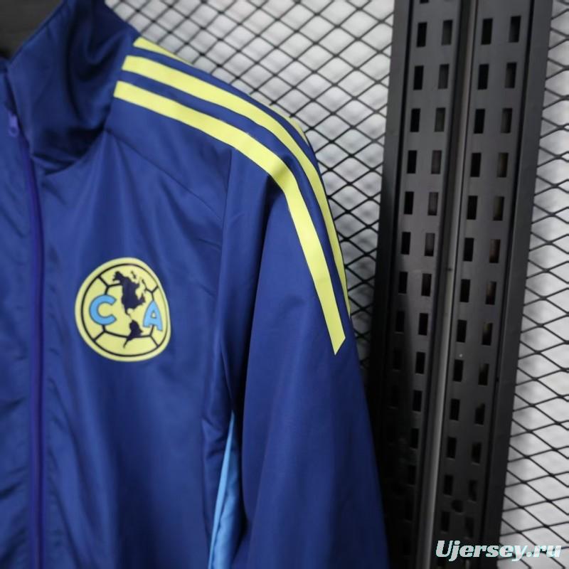 25/26 Club America Blue Windbreaker (with Inner Lining)